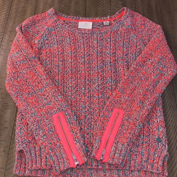 Eye catching Maison Scotch Multicolor Zip Sleeve Cotton Blend Sweater. - Picture 7 of 16